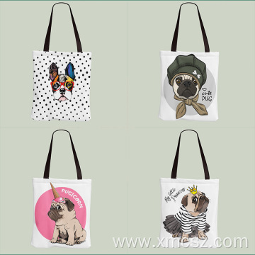 Custom durable soft canvas tote shopping bags